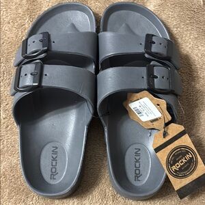 Women’s Rockin Gray Slide Sandals
